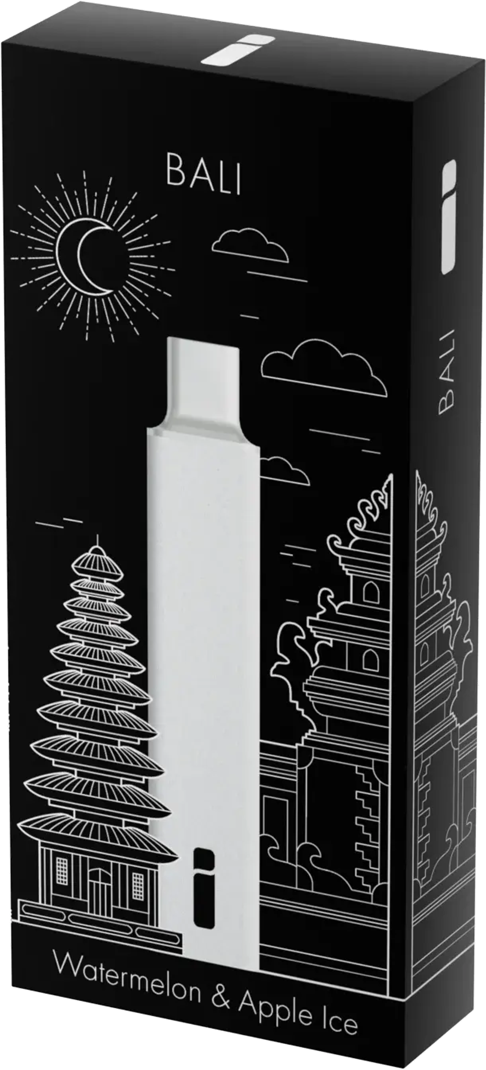 i individual Bali White - Арбуз Яблоко 1111 затяжек 20мг (2%)