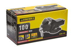 Слесарные тиски STAYER 100 мм 3256-100