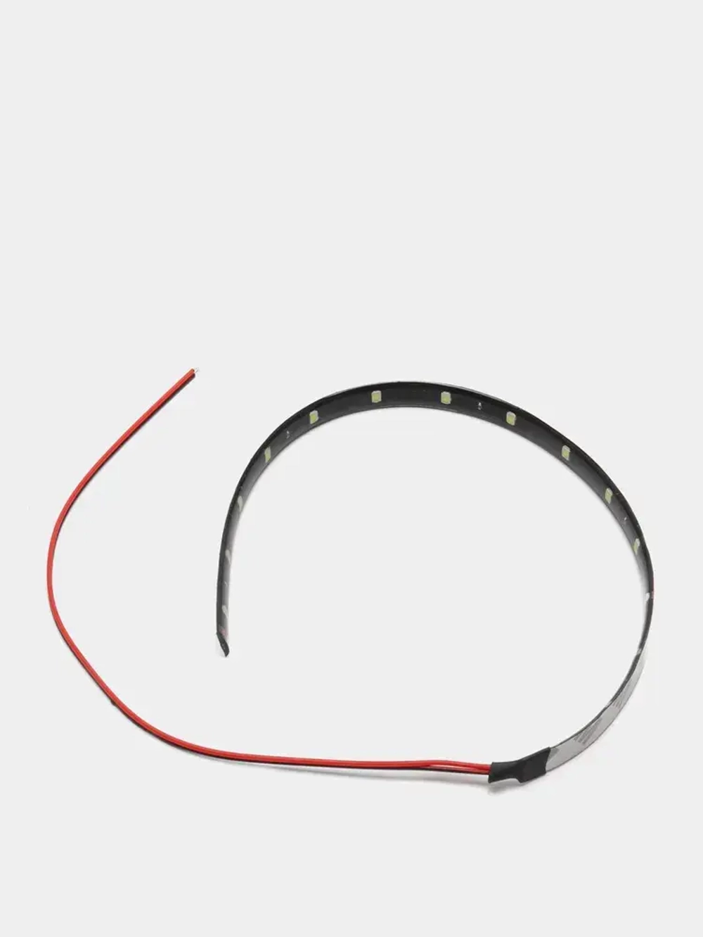 Светодиодная LED лента для автомобиля и дома IP65 12V 30см белая водонепроницаемая на самоклеющейся основе