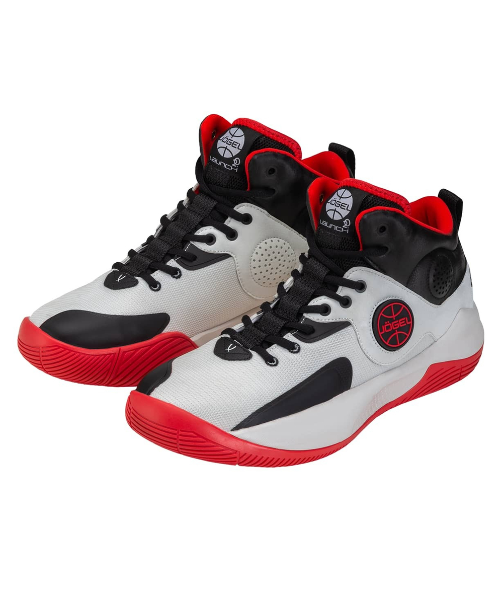 Кроссовки баскетбольные Launch MID, White/black/red