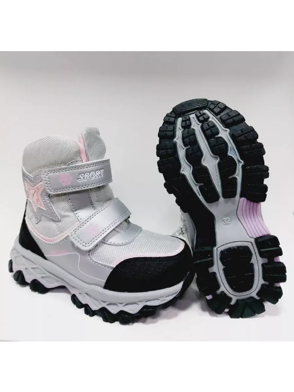 Детские зимние непромокаемые ботинки для девочки.