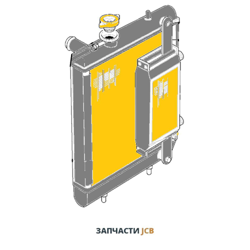 Радиатор охлаждения воды и масла JCB MINI 233/06800, 30/920400, 233-06800, 30-920400
