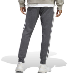 Мужские теннисные штаны adidas Essentials French Terry Tapered Cuff 3-Stripes Training Pants Men - Grey, White