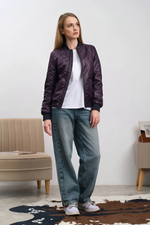 Бомбер женский "HN-14" баклажан