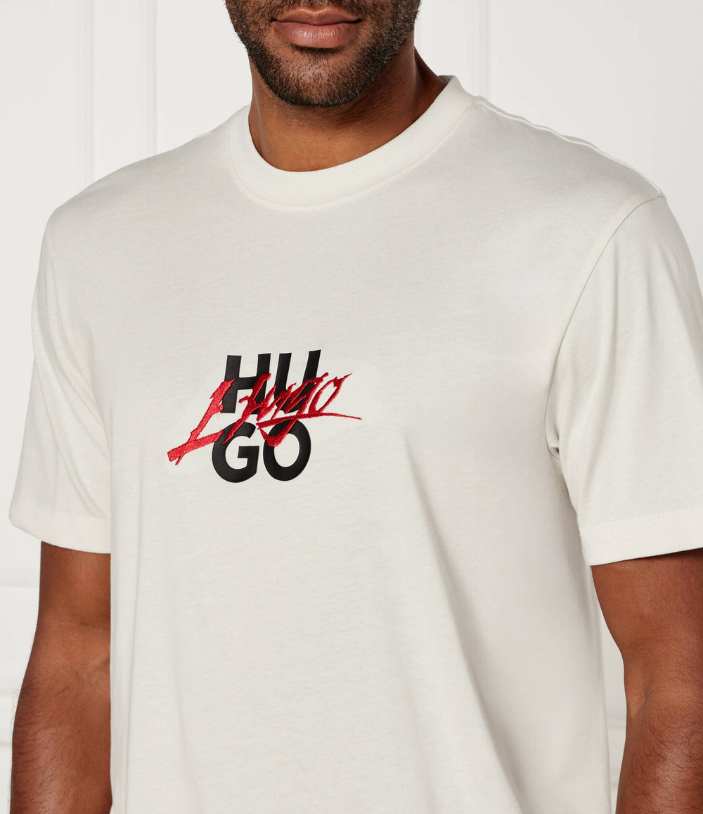 Футболка Dlongny HUGO - экрю(50521076)