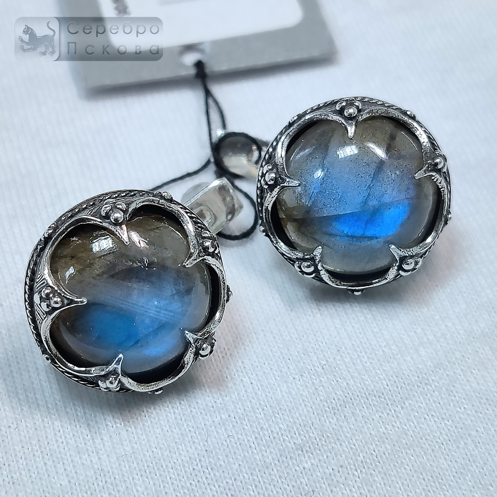 Серьги "Готланд" лабрадор