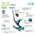 Самокат Globber Go Up Deluxe Play Lights зеленый