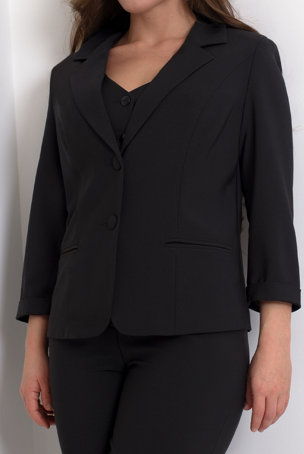 Жакет женский 3736зпб, черный #70Ч043736зпб