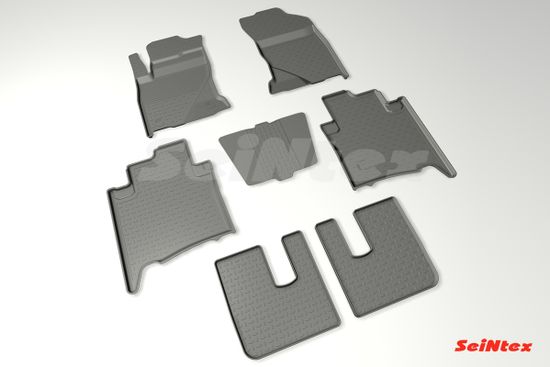 Резиновые коврики в салон Toyota Fortuner II (2015-наст. время) "Высокий борт"