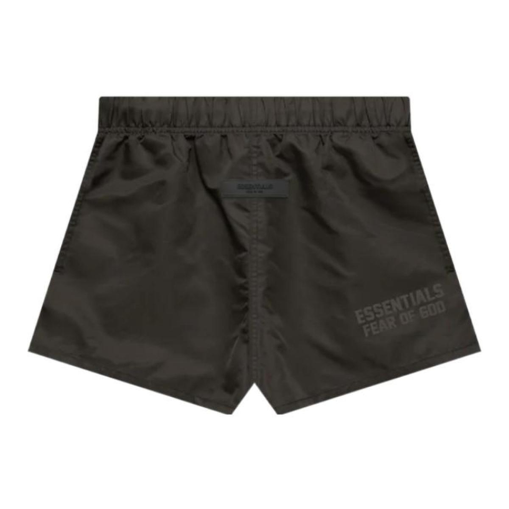 Шорты Fear of God Essentials FW22 Running Shorts Off Black Logo, FOG-FW22-704