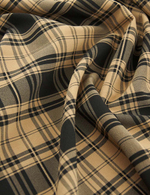 Ткань Пикачу клетка для школьной формы, 225 гр/м2, 150 см, Кубинский песок