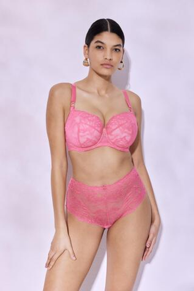 Кружевной бюстгальтер Coachella (Размер: 85E) (Цвет: розовый)