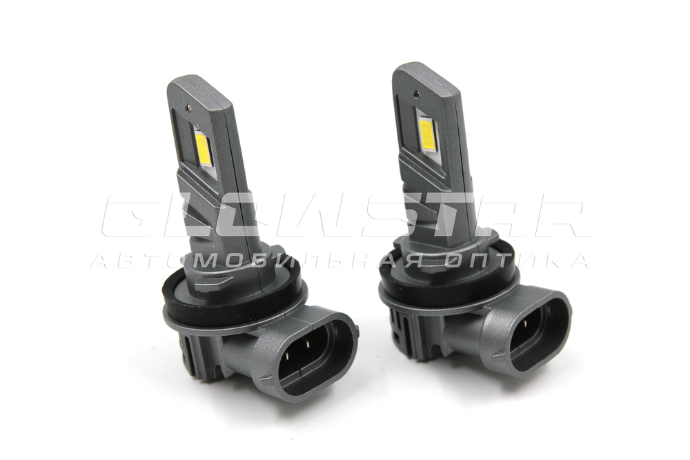Cветодиодные лампы H8/H9/H11/H16 Sariti E4P с вентилятором, 12V, 25W, 5500K (комплект, 2шт)