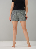 Шорты Н-141/клеточкасиний-зеленая