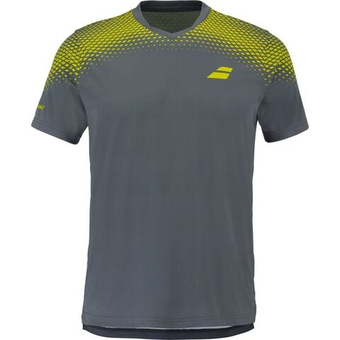 Мужская теннисная футболка Babolat Aero Crew Neck Tee - grey/aero
