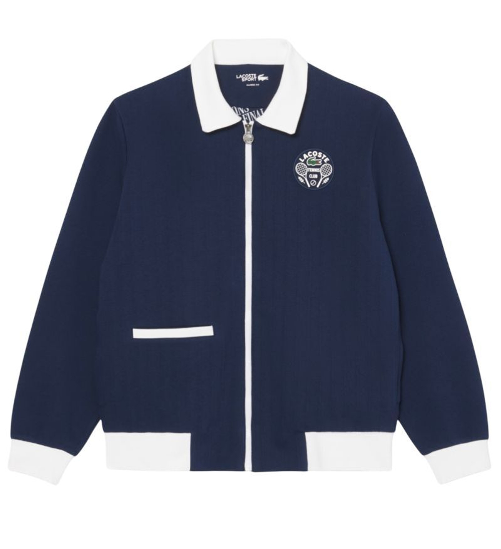 Куртка теннисная Lacoste Tennis Heritage Ultra Dry - navy blue/white