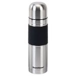 Термос 0,5 л, BOOMHOUSE (БУМХАУС) CLASSIC, нержавеющая сталь SUS304, черный силиконовый рукав, крышка/кружка, 700307