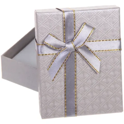 Коробка подарочная «С любовью» 9*7*3 см, Серебро