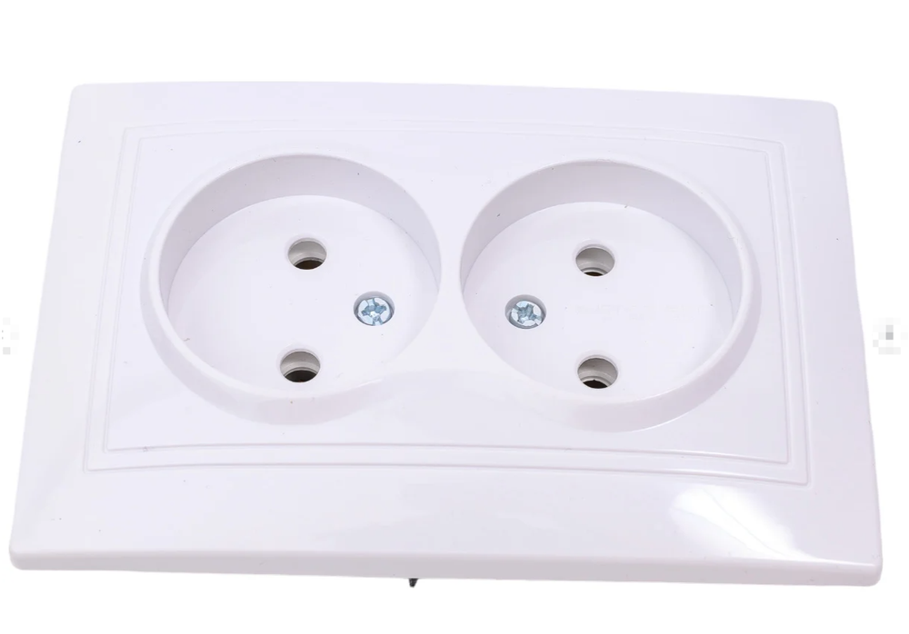 Двойная розетка, с/у белая 2П 10А 250В TDM ELECTRIC Таймыр SQ1814-0013 б/з