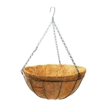 Кашпо для цветов 4л «Коковита» с кокосовым волокном, подвесное d=35см ДоброСад