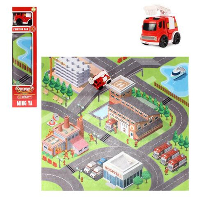 Игровой коврик с машинкой коробка MY2401