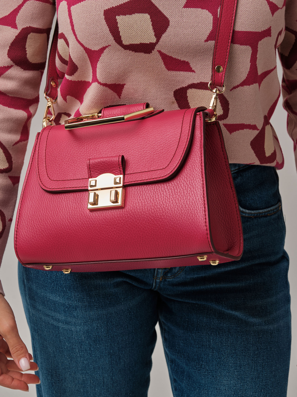 Сумка Azaro 30802 розовая ягода