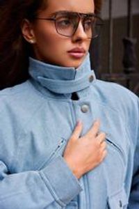 Удлинённый бомбер DENIM