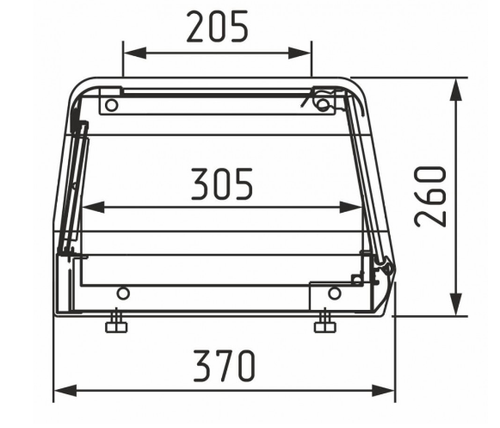 Нейтральная витрина Carboma AZHA AC38 N 1,0-1