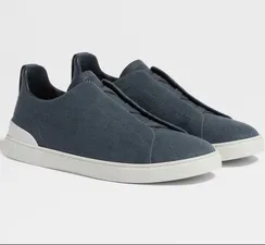 Кеды ZEGNA Triple Stitch, синие