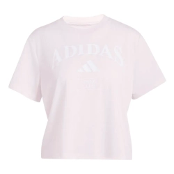 Женская теннисная футболка Adidas Heritage Tennis Graphic - distant pink