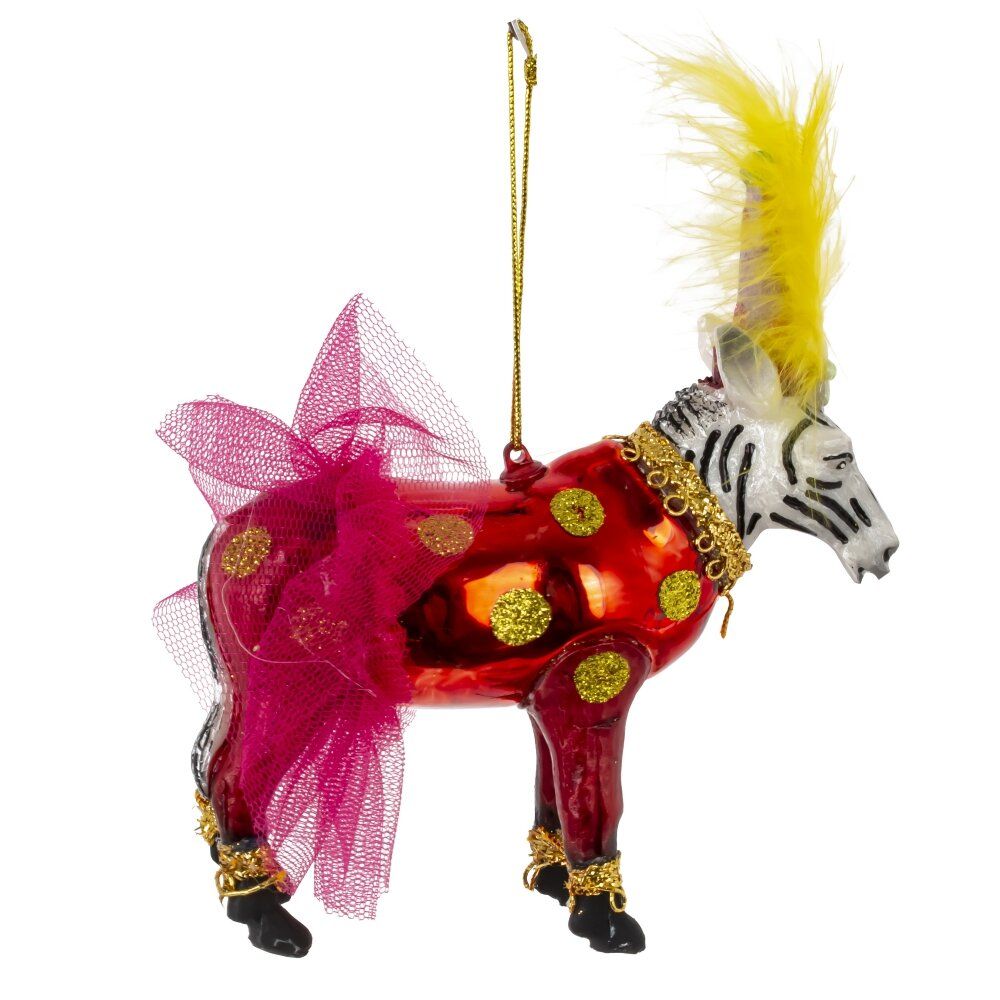 GAEM Украшение новогоднее "Зебра", L11,5 W4 H13 см