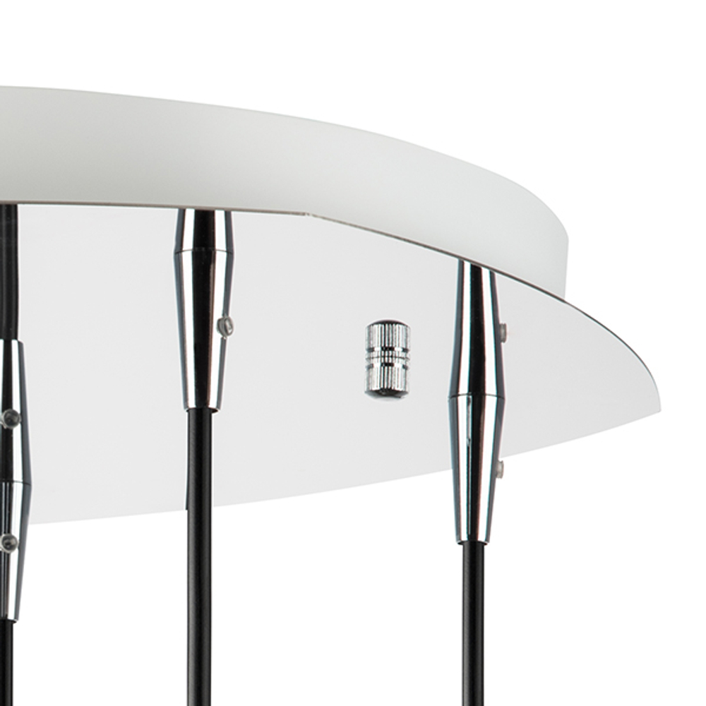 803067 Подвес PENTOLA 6х25W G9 ХРОМ/ДЫМЧАТЫЙ