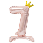 Шар фольгированный Цифра 7 81 см (Розовый)