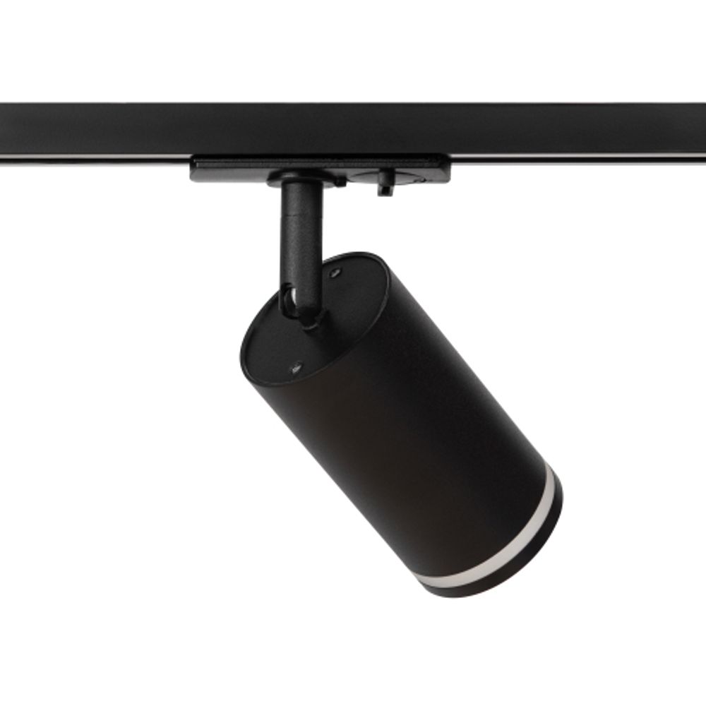 Трековый светильник однофазный ЭРА TR52 - GU10 BK под лампу GU10 матовый черный | Однофазные светильники под лампу