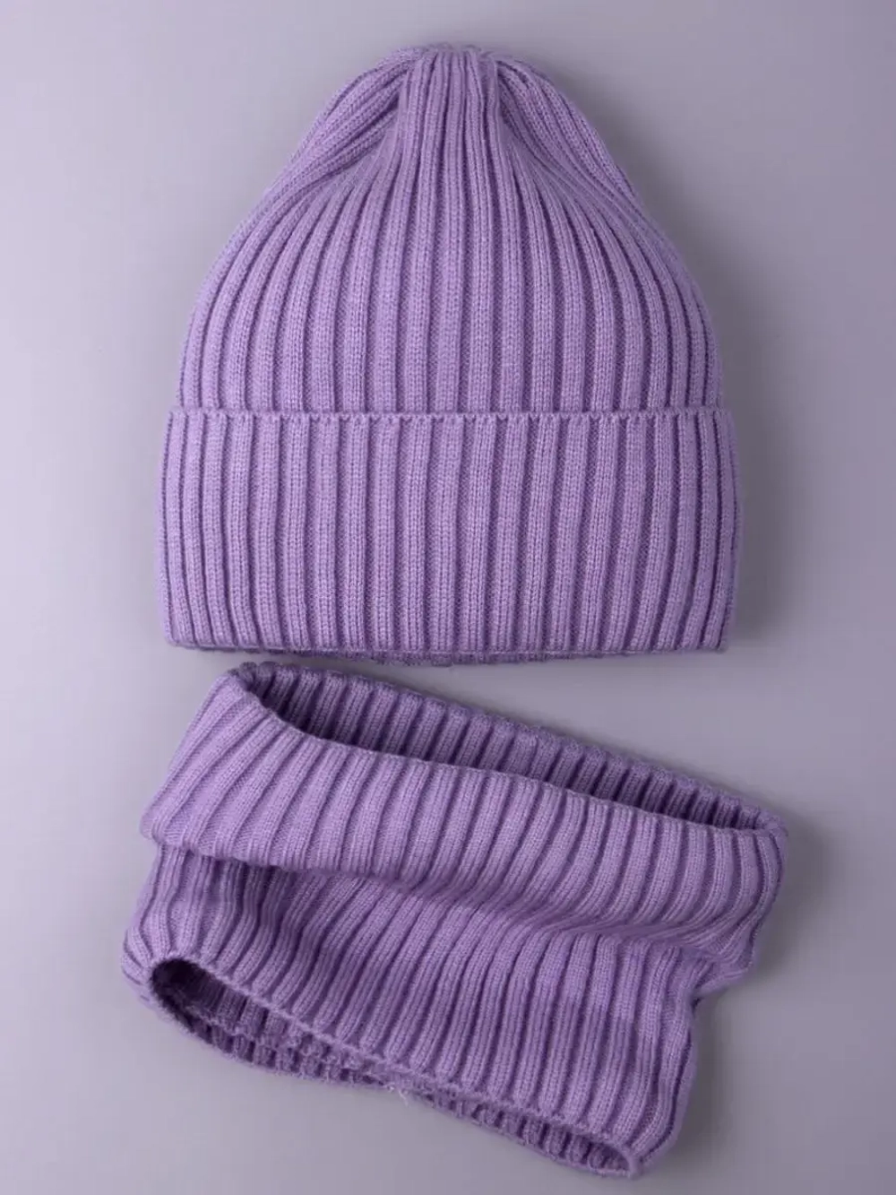 Шапка и снуд для девочки осенняя