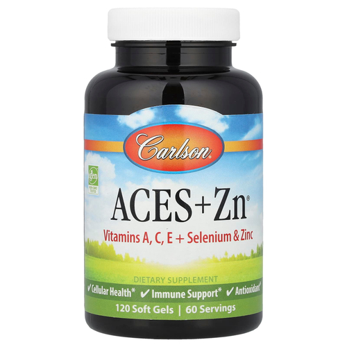 Carlson, Aces + Zn, 120 мягких желатиновых капсул