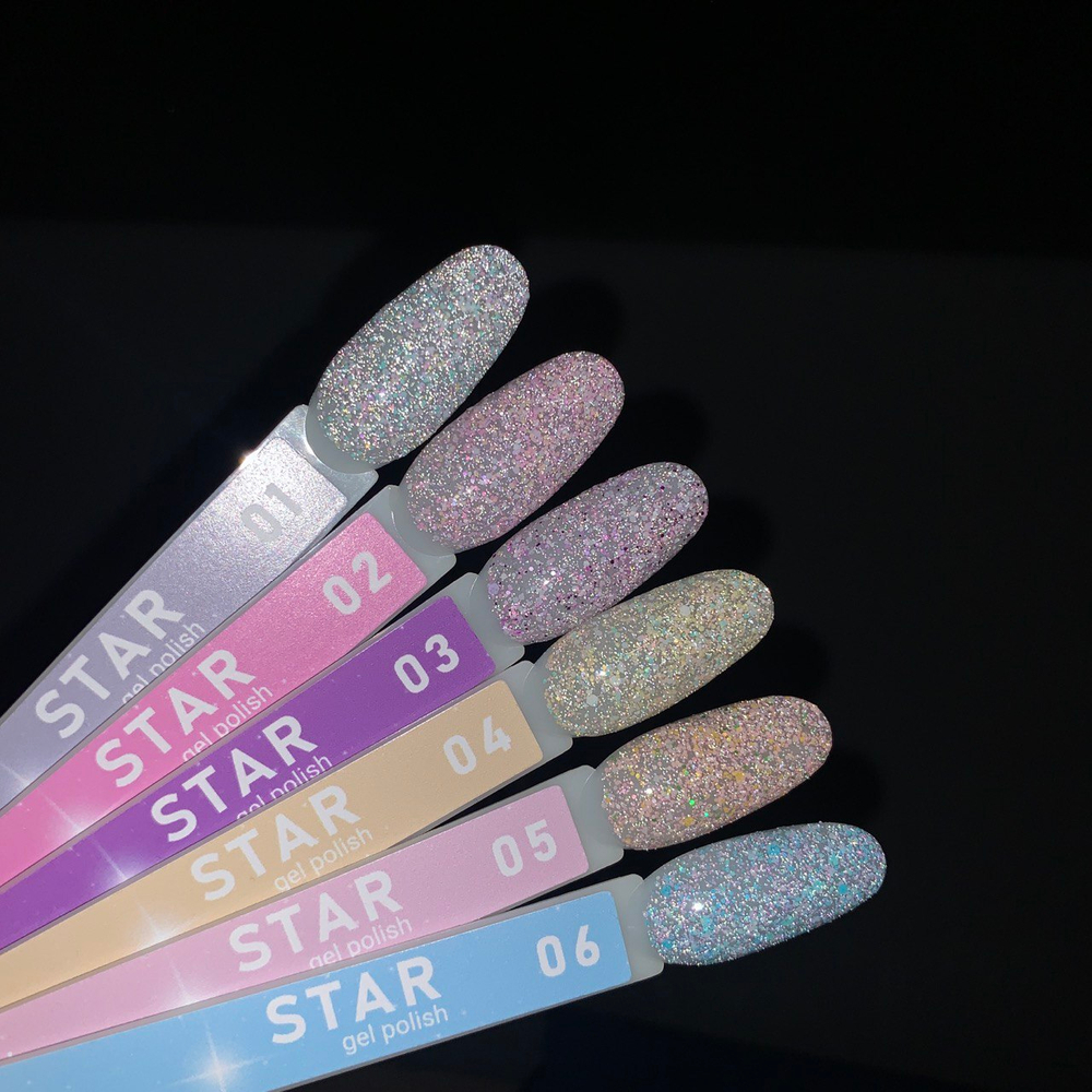 NIK Nails Гель-лак Star 05 (светоотражающий), 8 мл