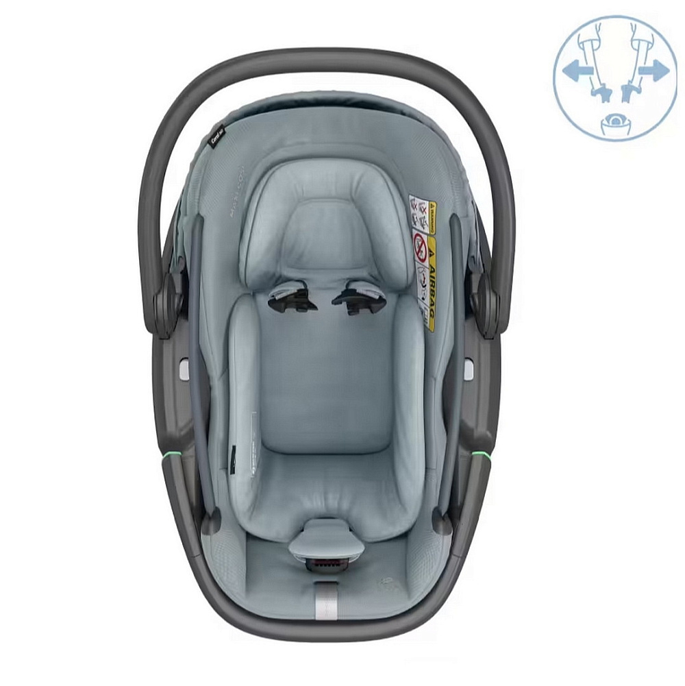 Коляска детская Maxi-Cosi Oxford Plus 3 в 1 с автокреслом Coral 360 Essential Grey 1978390110 PlusTwillic Black/Черный