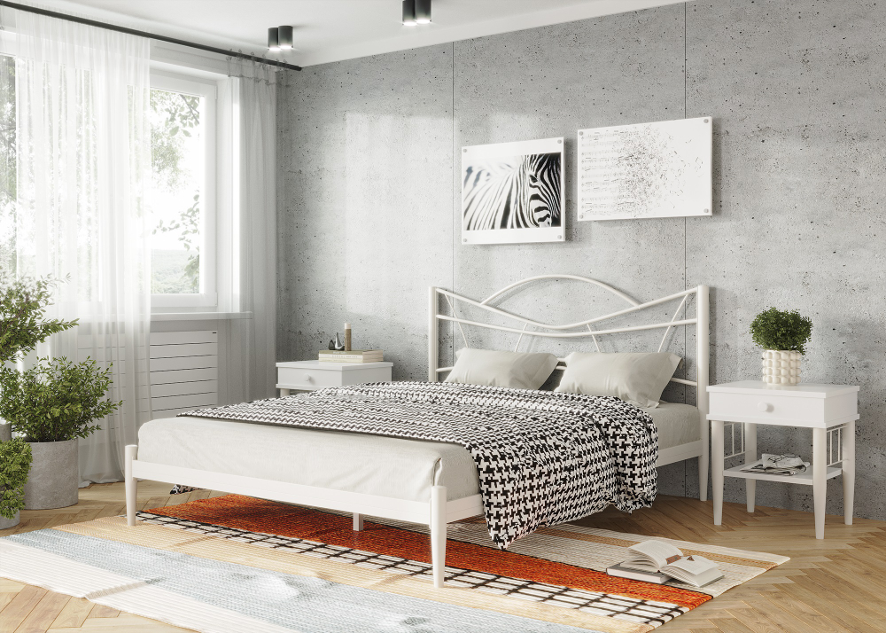 Кровать Форвард КМД 27 НОРИ 160 белый