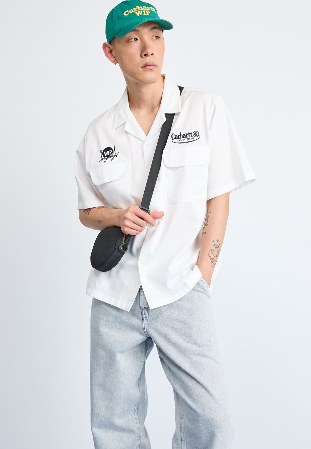 Carhartt WIP SMITHFIELD  - Джинсы свободного покроя - Чёрный