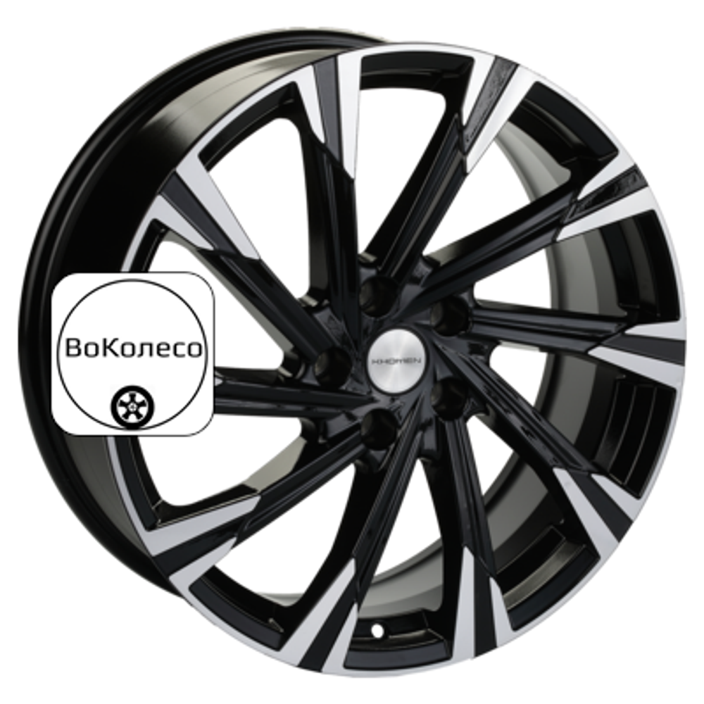 7,5x19/5x114,3 ET38 D67,1 KHW1901 (Outlander) Black-FP Khomen Wheels