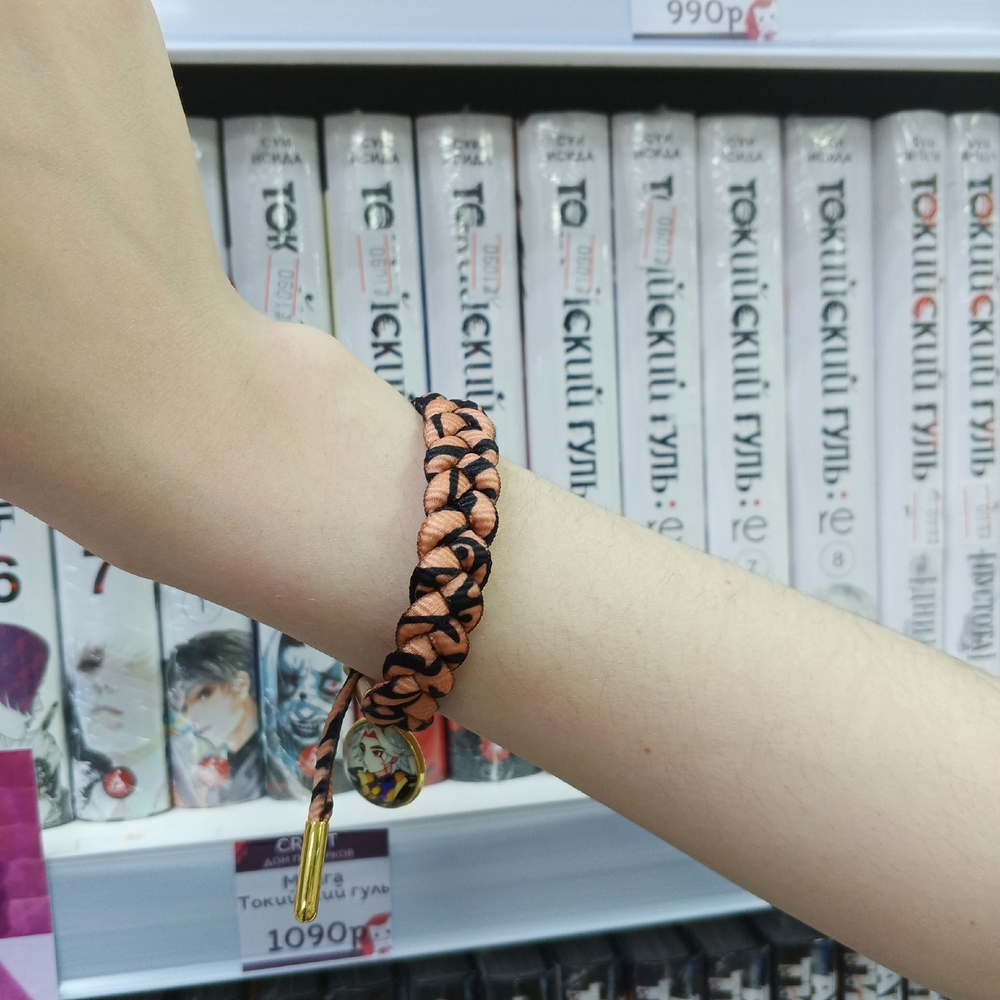 Плетёный браслет "Genshin Impact / Геншин - Итто"