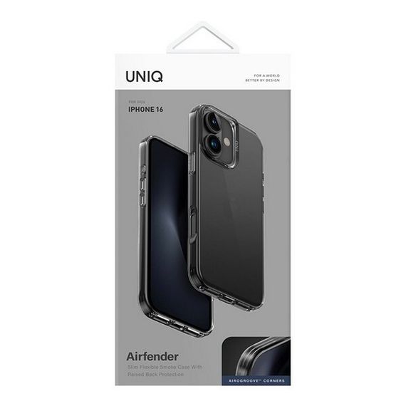 Чехол Uniq Air Fender для iPhone 16 Smoke Grey (IP6.1(2024)-AIRFGRY)