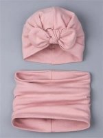 Чалма осенняя для девочки и снуд