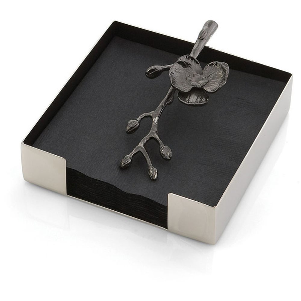 Подставка для салфеток 13см Michael Aram Чёрная орхидея