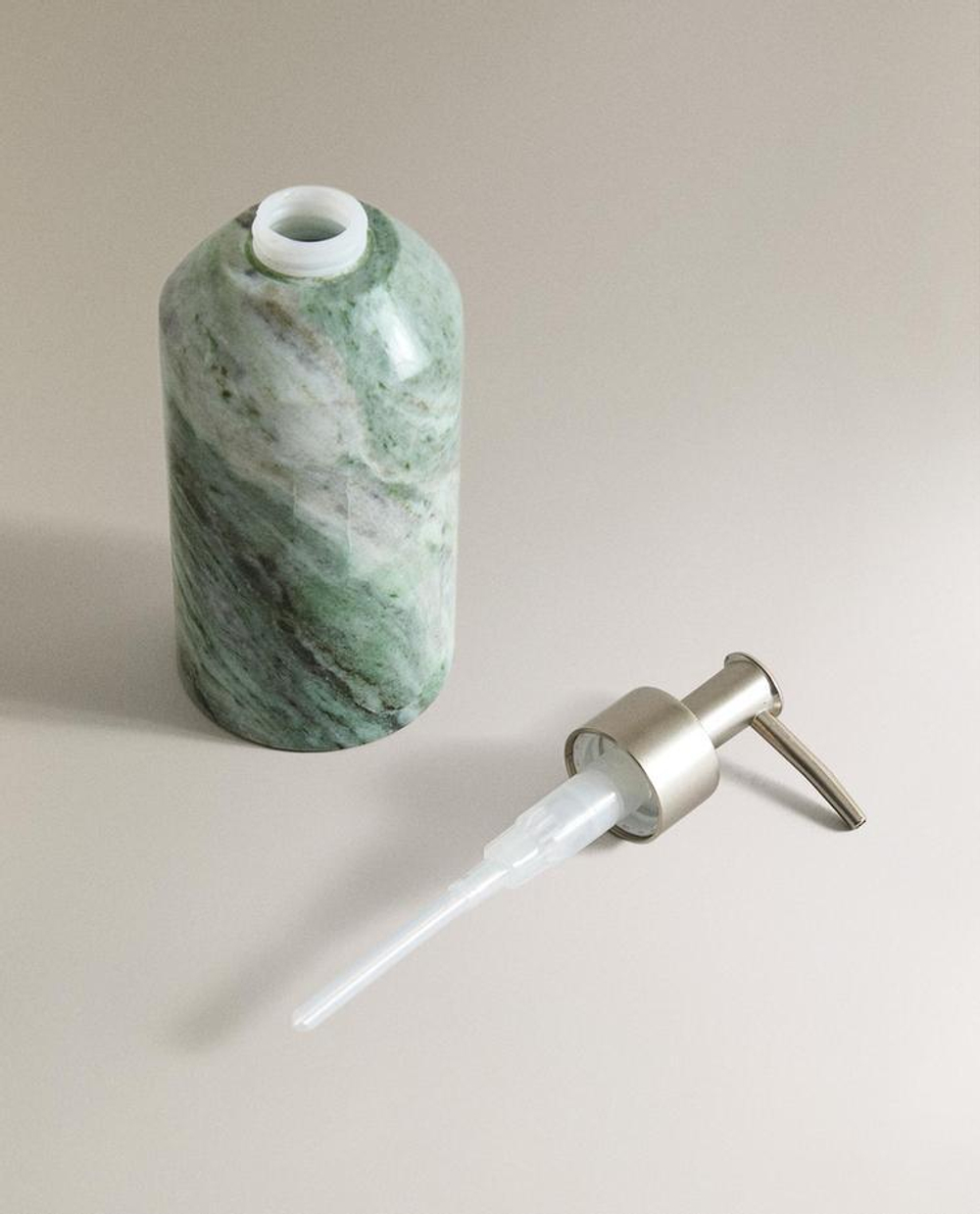 ZARA HOME МРАМОРНЫЙ ДОЗАТОР МЫЛА, ЗЕЛЕНЫЙ