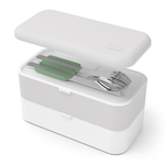Набор из 3 столовых приборов в футляре mb slim box, natural green