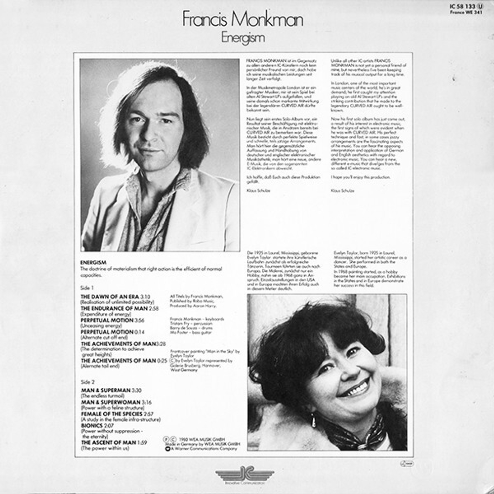 Francis Monkman / Energism (LP)