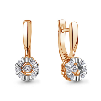 942972к Серьги из Золота с бриллиантами