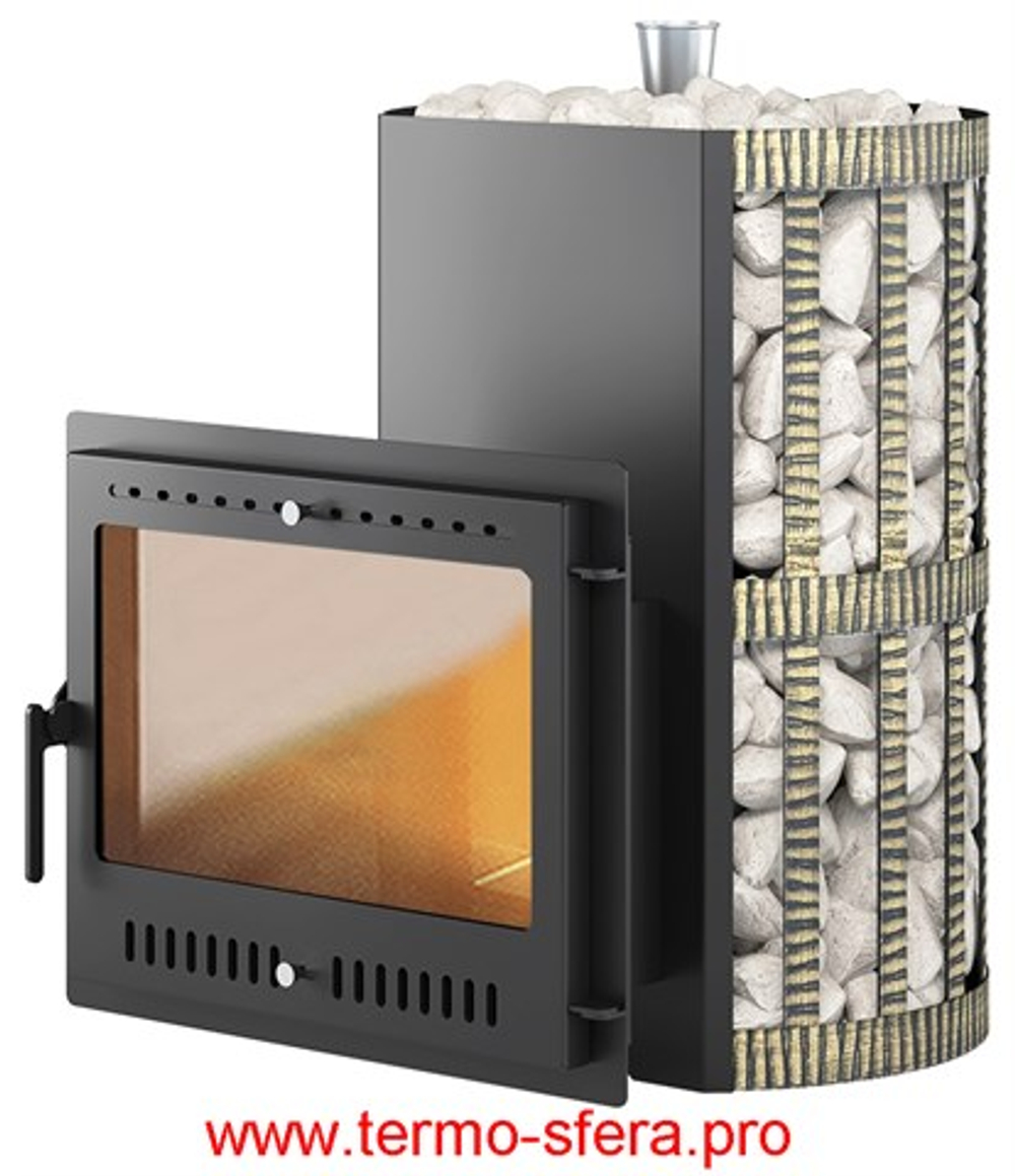 Печь ВЕЗУВИЙ Скиф Парогенератор Ковка Панорама "М"